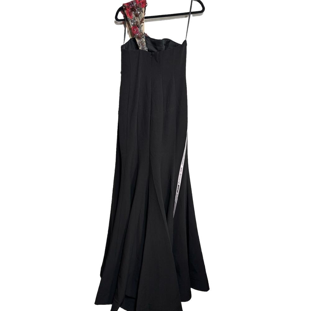 Mac Duggal Off The Shoulder Embroidered Mermaid Gown Black Size 6 NWOT 11779 - Picture 7 of 16